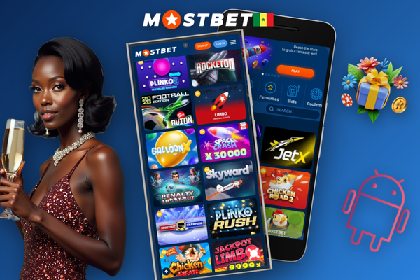 Écran d'accueil du client de bureau Mostbet après connexion avec onglets Sport et Casino en XOF